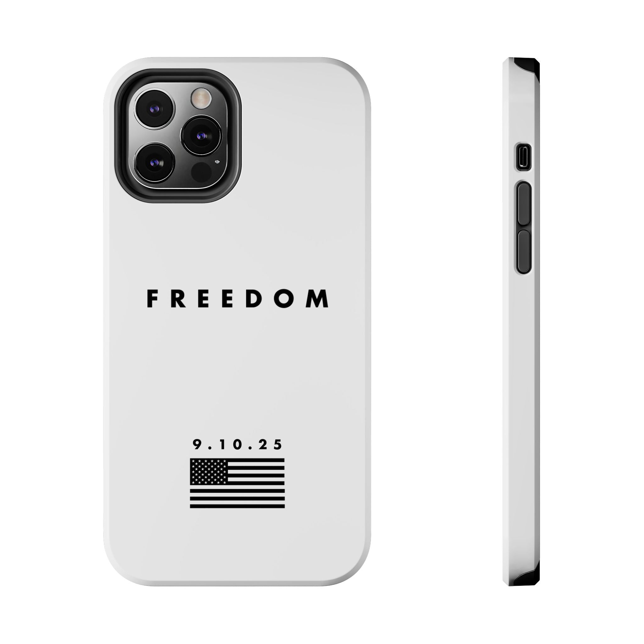 Freedom Charlie Kirk Turning Point USA Tough Phone Cases - Rugged Protection, USA Flag Design, Perfect for Patriots, Gifts for Veterans, Independence Day