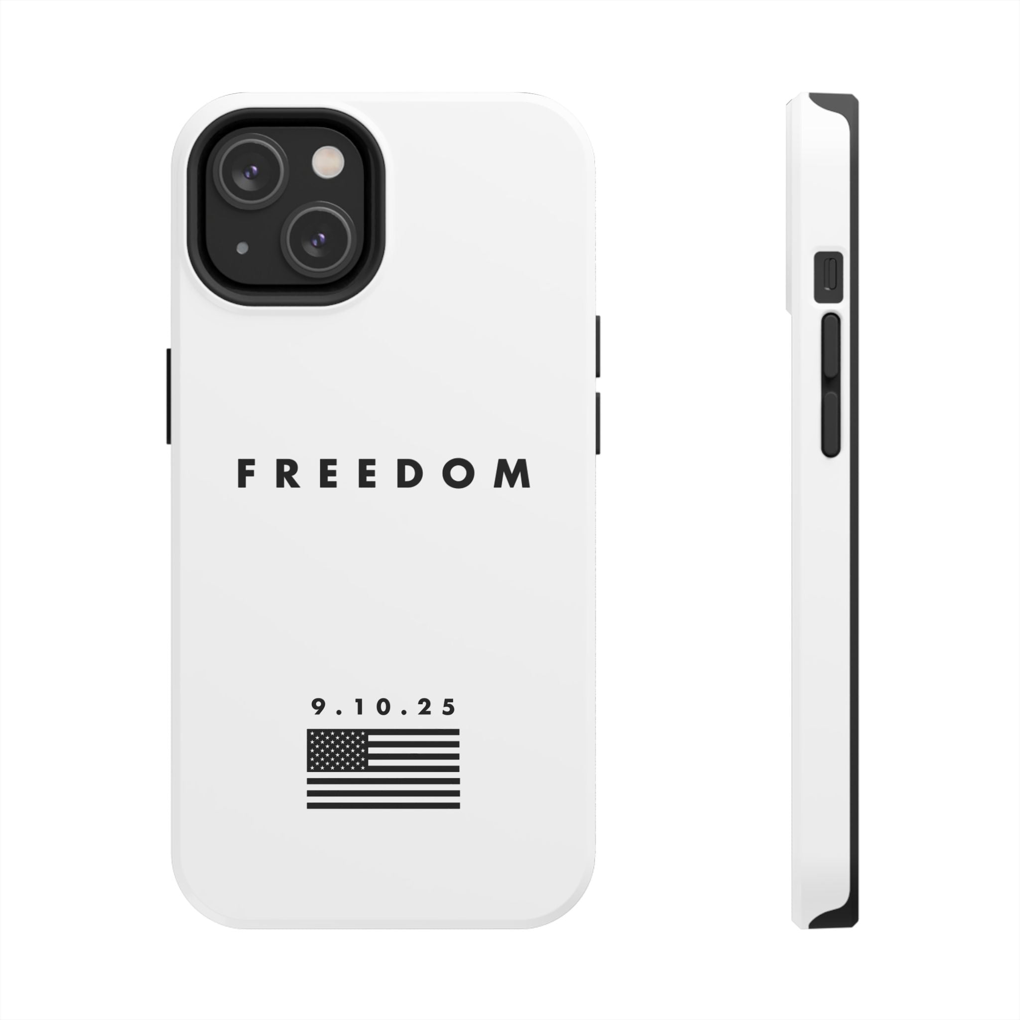 Freedom Charlie Kirk Turning Point USA Tough Phone Cases - Rugged Protection, USA Flag Design, Perfect for Patriots, Gifts for Veterans, Independence Day