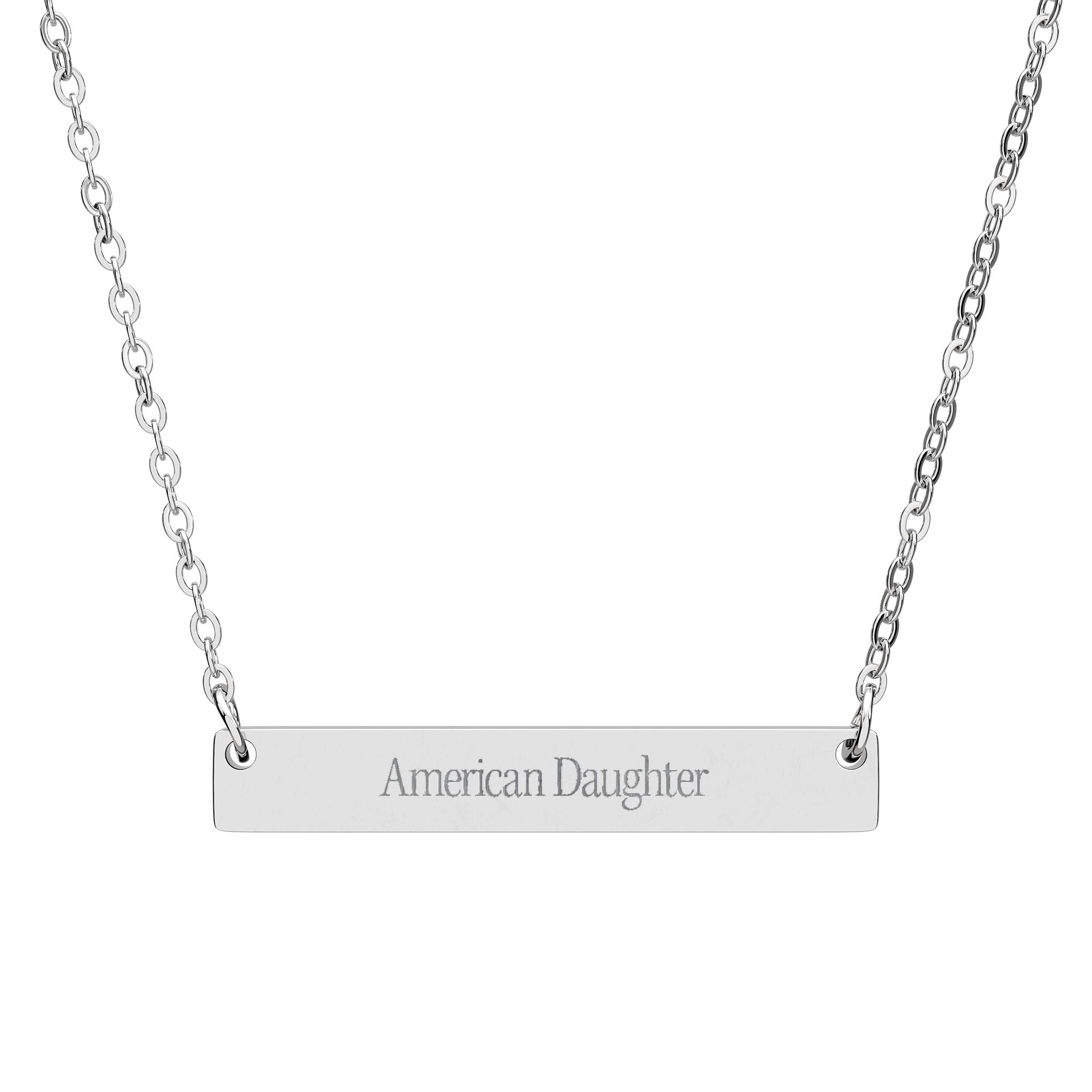 American Daughter Bar Necklace