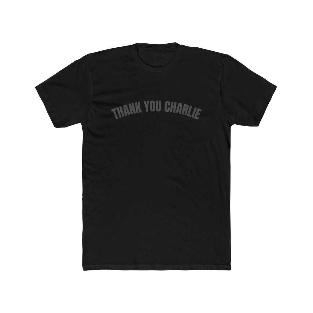 Thank You Charlie - Charlie Kirk, Turning Point USA Unisex Cotton Crew Tee