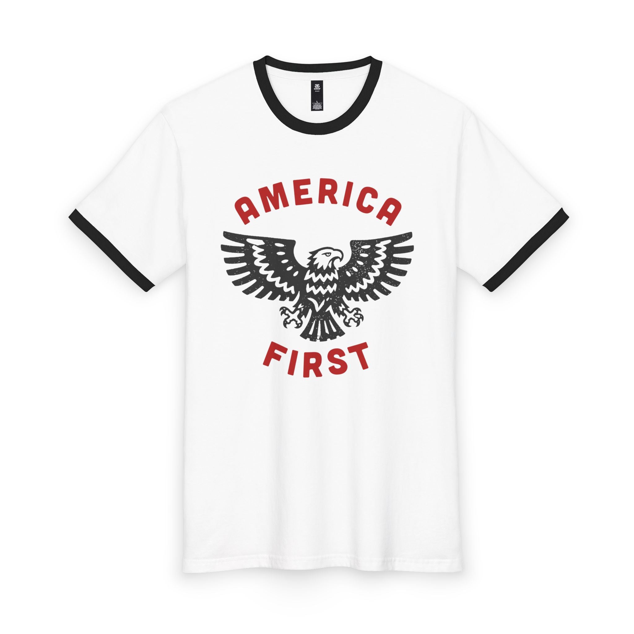 America First Eagle Ringer Tee