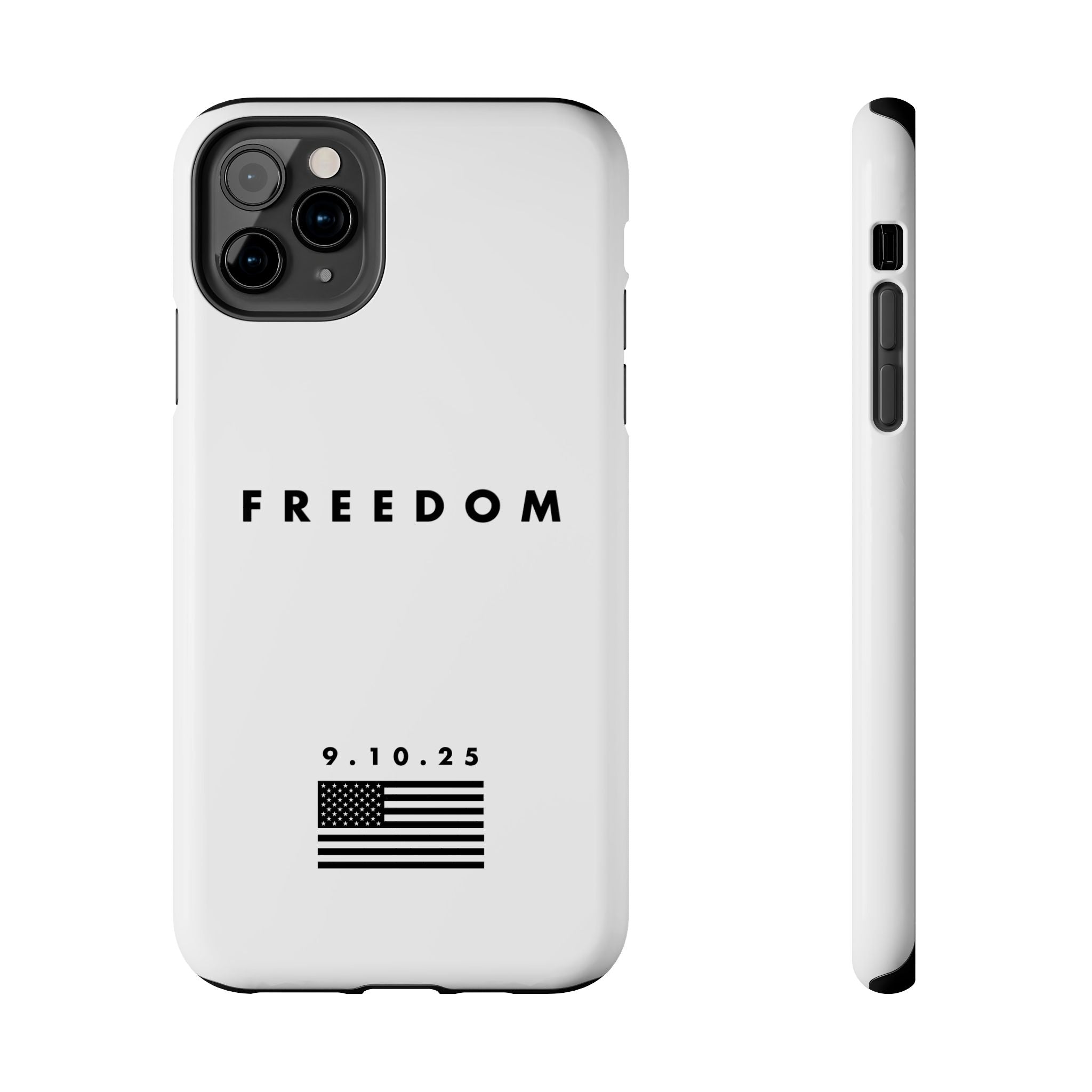 Freedom Charlie Kirk Turning Point USA Tough Phone Cases - Rugged Protection, USA Flag Design, Perfect for Patriots, Gifts for Veterans, Independence Day