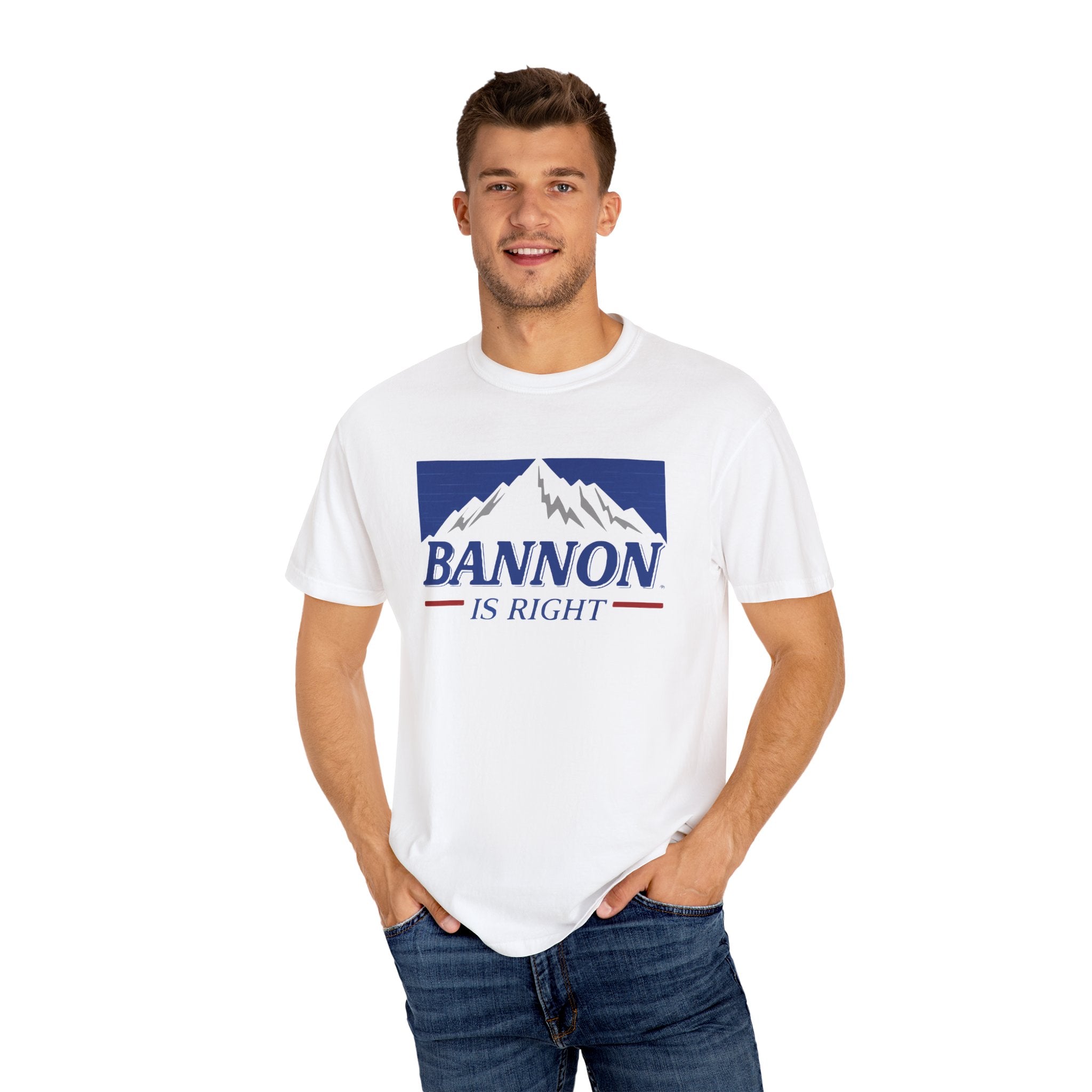 Busch Beer Bannon Is Right T-Shirt - Casual Unisex Tee, Statement Shirt for Nature Lovers, Great for Gifts, Political Humor Apparel, Outdoor [...]