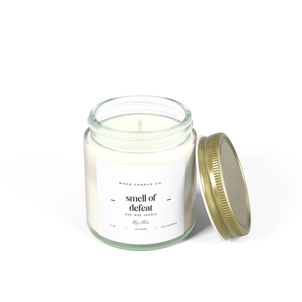Woke Candel Co - Smell of Defeat, Cozy Home Decor, Relaxation Gift, Self-Care Essentials, Aromatherapy, Gift for Her