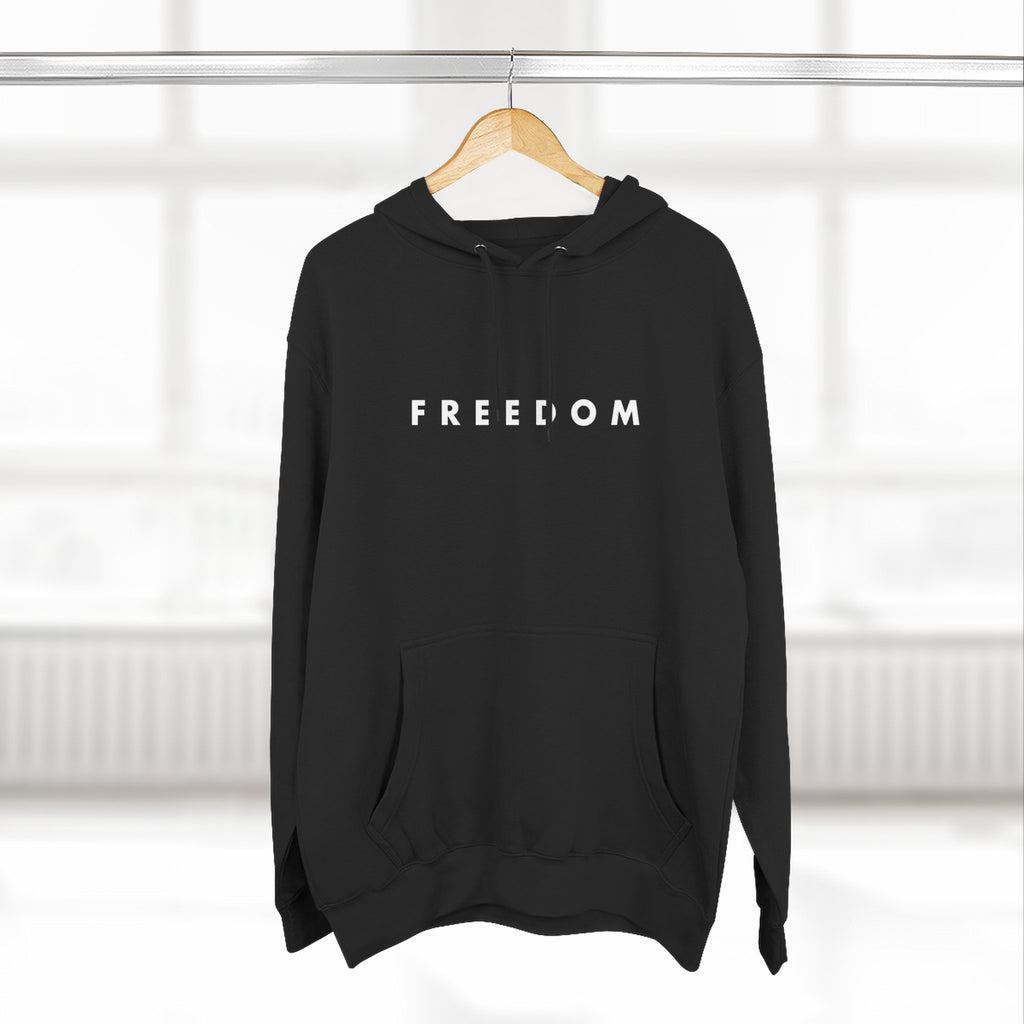 Three-Panel Fleece Hoodie - Freedom Charlie Kirk Turning Point USA Design
