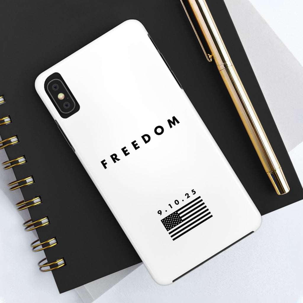 Freedom Charlie Kirk Turning Point USA Tough Phone Cases - Rugged Protection, USA Flag Design, Perfect for Patriots, Gifts for Veterans, Independence Day