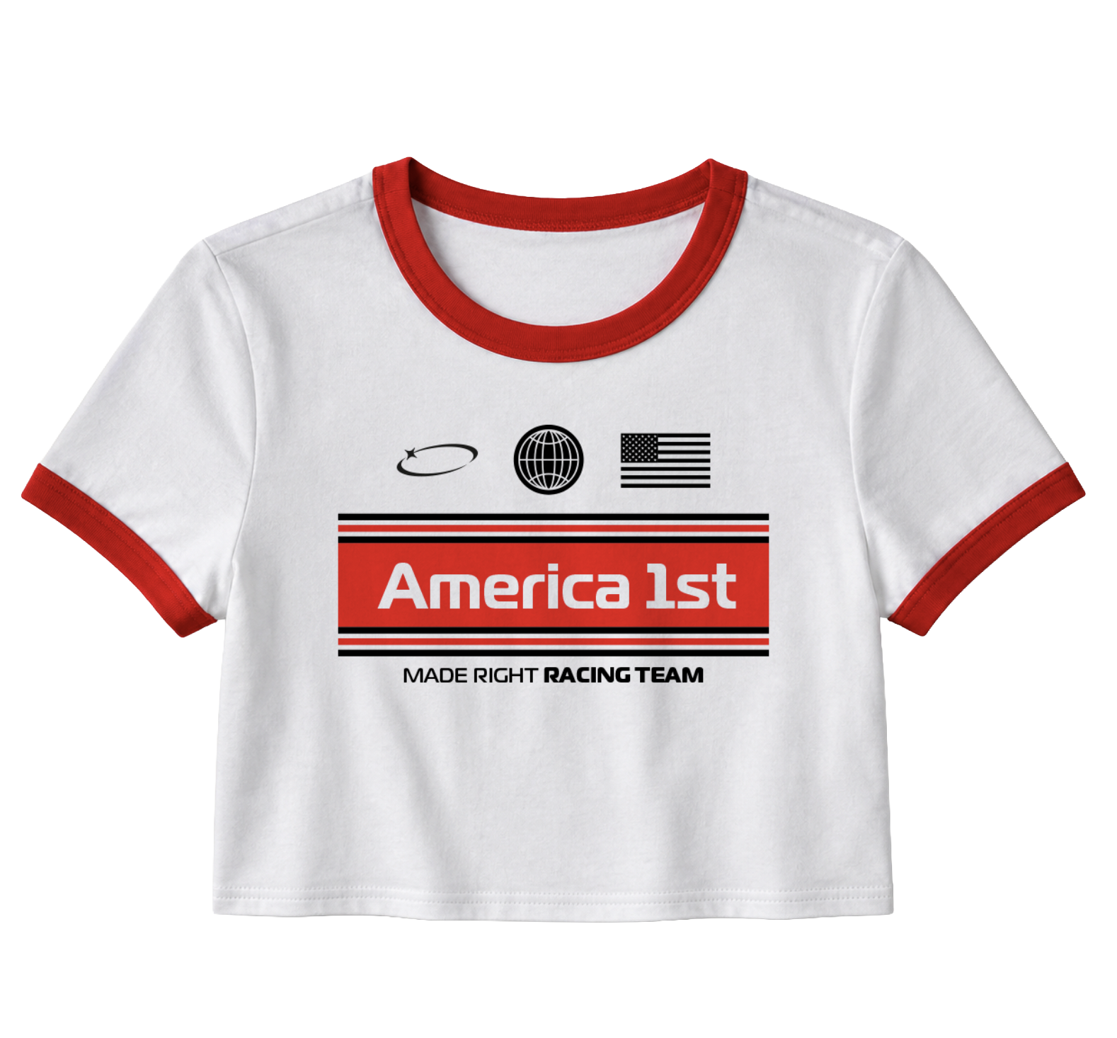 White / Red T-Shirt